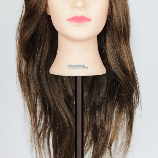 Giubra testa studio donna capelli castani misura 60-65 cm