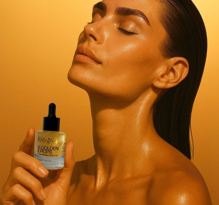 K-GOLDEN DROPS – Olio illuminante dorato con SPF 20