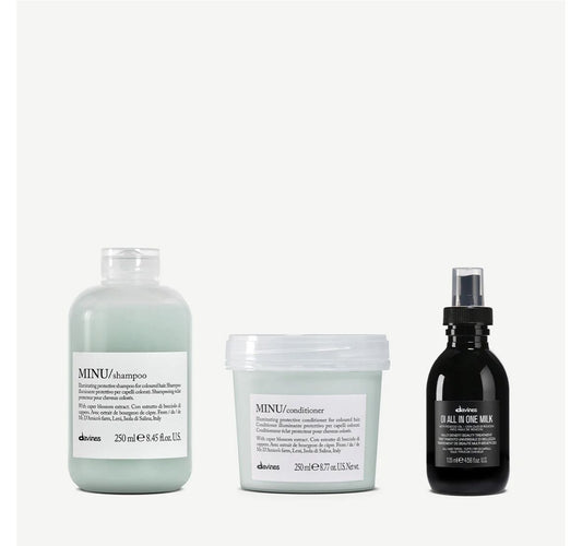 Davines Magica Foresta Pluviale – Kit regalo MINU per capelli colorati – 3 pz