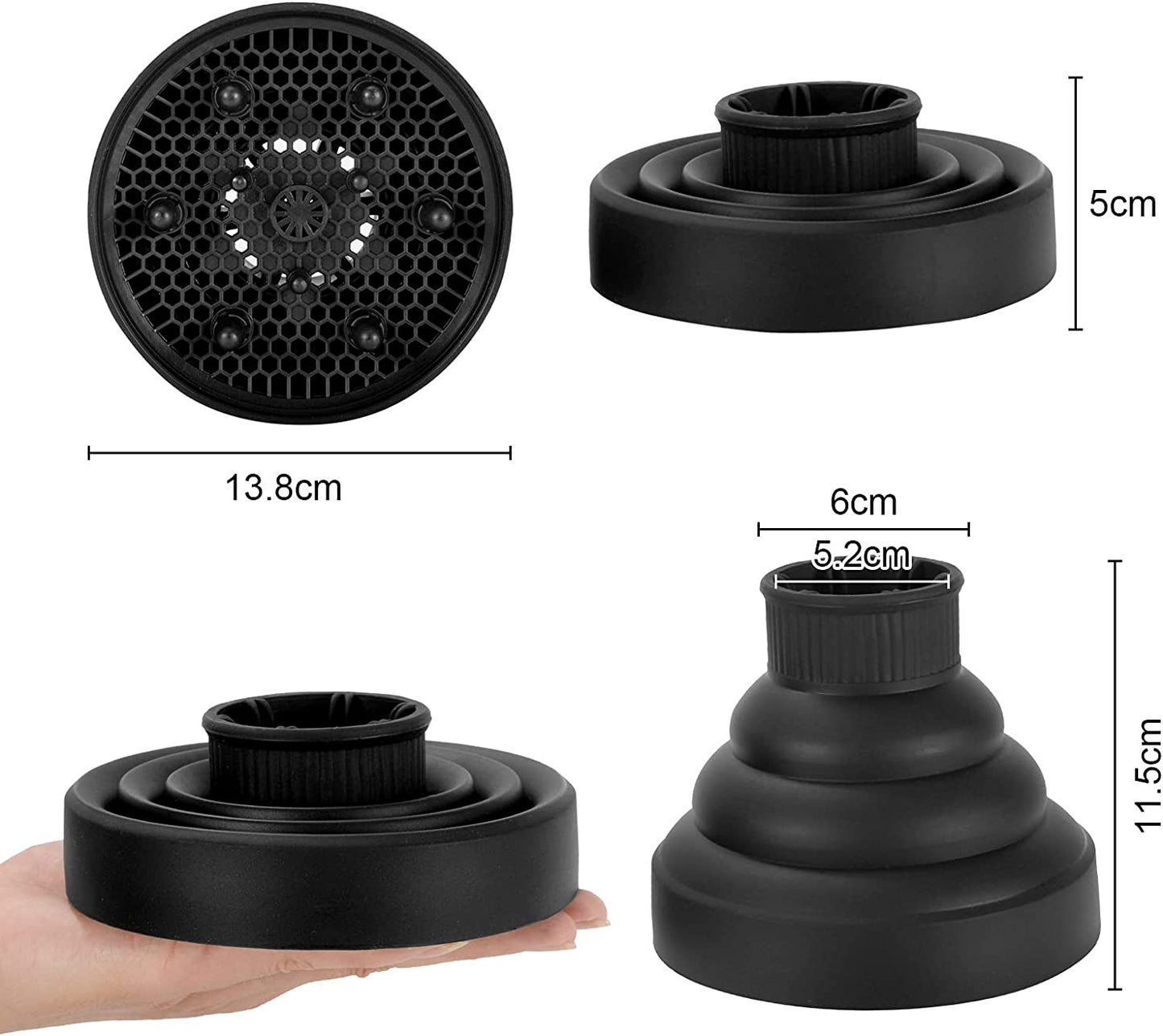 Giubra diffusore universale pieghevole in silicone termoisolante