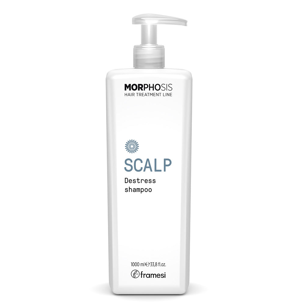 Framesi - new morphosis hair treatment line  scalp destress shampoo per cura della pelle