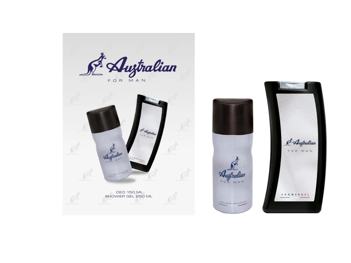 Australian bianco, confezione regalo con deo 150ml e bagnoschiuma da 250ml