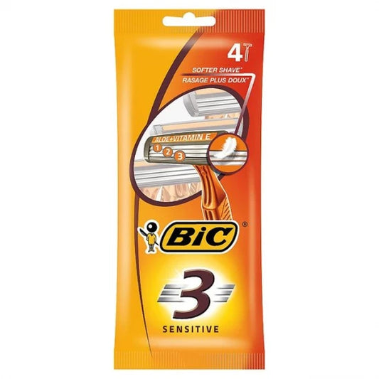 Rasoio Bic 3 Sensitive - 4 Pezzi in una confezione
