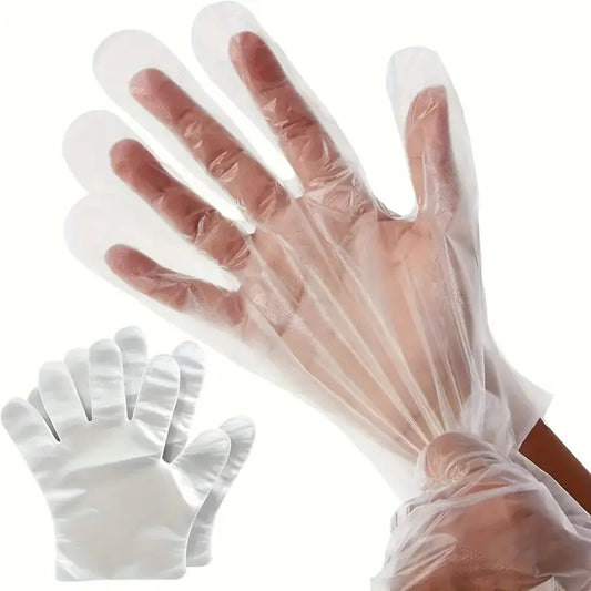 guanti trasparenti monouso 100 pz