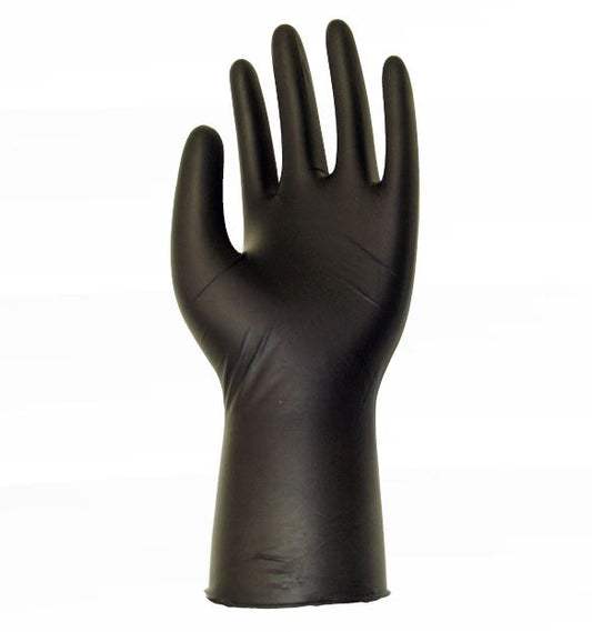 Guanti nitrile nero pesante box 100pz m