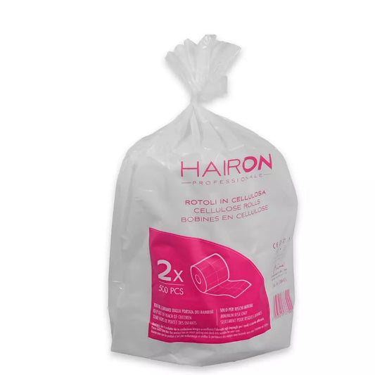 2 ROTOLI HAIRON 500 PDS PURA CELLULOSA ROTOLO