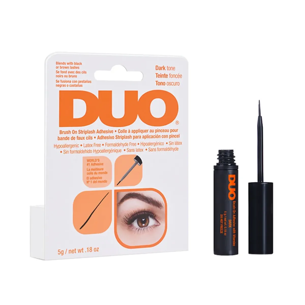 Colla Ciglia Finte Duo Impermeabile Nera con Pennello 5 gr.