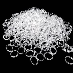 Elastici mini trasparenti per acconciature