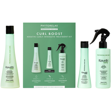 Phytorelax Curl Boost Kit Trattamento Intensivo Keratin Curly
