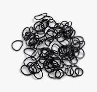 Elastici mini per acconciatura colore nero