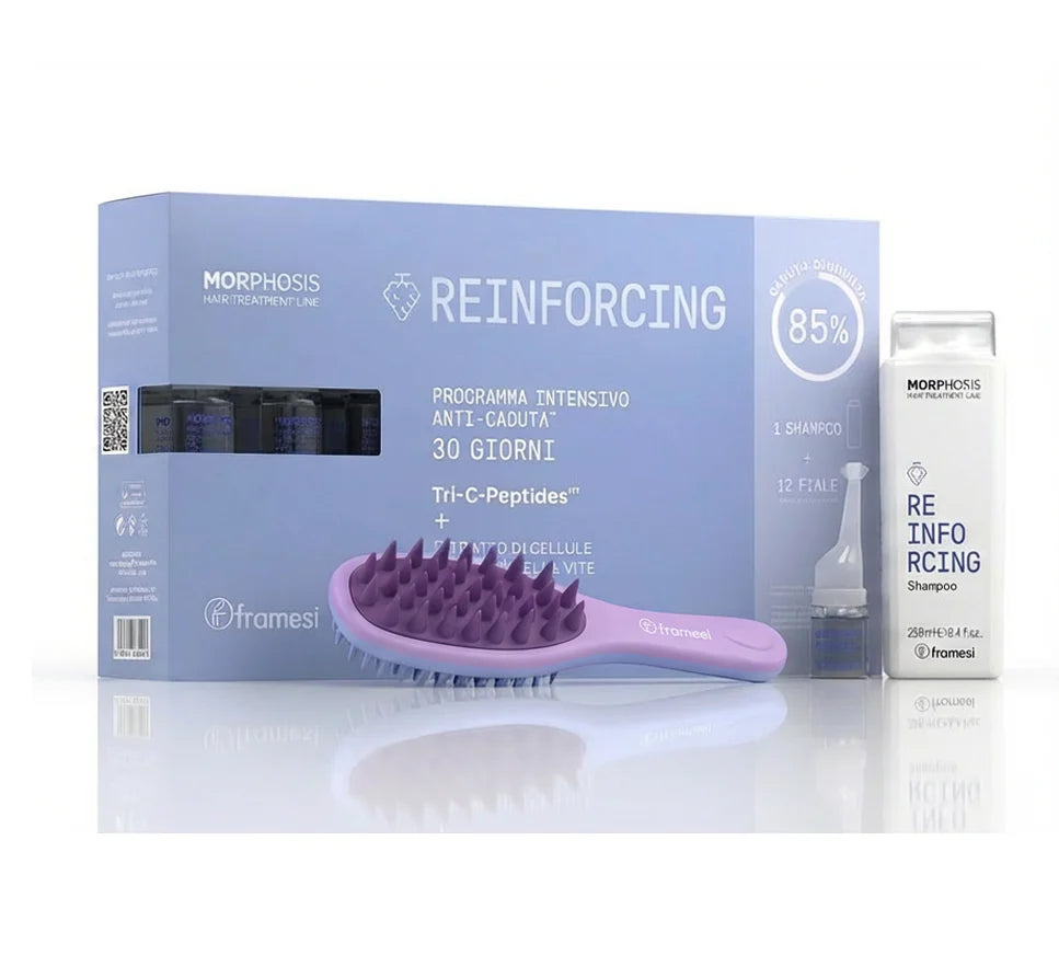 REINFORCING FIALE + SHAMPO 12X7 ML + MASSAGING BRUSH