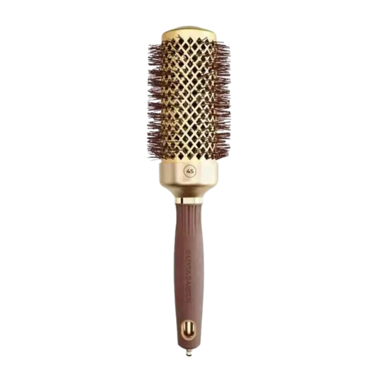 Olivia Garden Expert Blowout Speed Setole ondulate Oro e Marrone 45