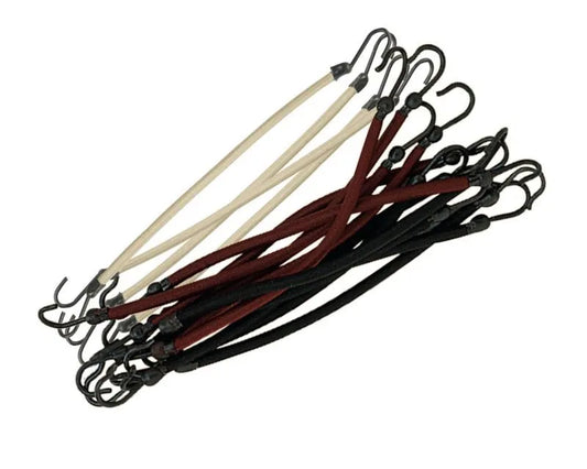 Elastico con ganci hook x 12pz nero